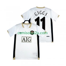 Camisolas de futebol Manchester United GIGGS 11 Retro Equipamento Alternativa 2006-2007 Manga Curta